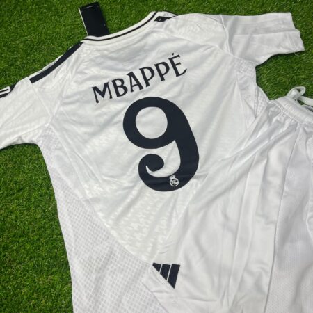 Shirt Real Madrid 2024-25 Home Mbappe #9 Kids Kit Football