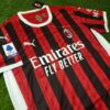 Shirt Ac Milan 2024-25 Home Rafa Leão #10 Men's Soccer Football - Image 2