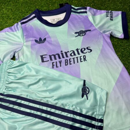 Shirt Arsenal 2024-25 Third Away Kids kits Green Purple