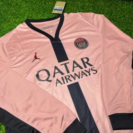 Shirt PSG 2024-25 Third Away Long Sleeve Men's Soccer Football S-4XL