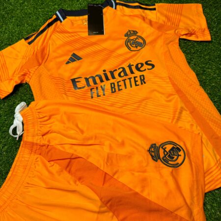 Shirt Real Madrid 2024-25 Away Kids Kit Orange Football