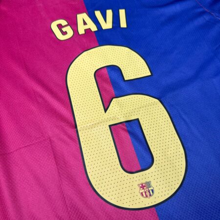 Shirt Fc Barcelona 24-25 Home Gavi #6 La Liga Badge Men's