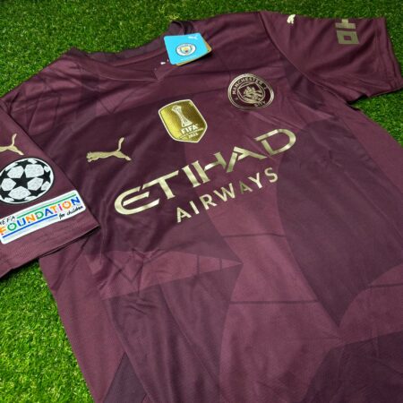 Shirt Manchester City 2024-25 Third Champions League Men's Soccer Football