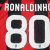 Shirt Ac Milan 2010-11 Home Ronaldinho 80# Champions League Men’s Retro - Image 3