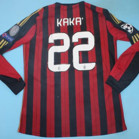 Shirt Ac Milan 2013-14 Home Kaká #22 Champions League Long-Sleeve