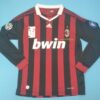 Shirt Ac Milan 09-10 Home Ronaldinho 80# Long Sleeve Maldini Retired Version - Image 6