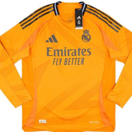 Shirt Real Madrid 2024-25 Away Long–Sleeve Orange Without name