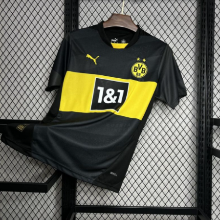 Shirt Dortmund 2023-24 Away Black Men's Soccer Football