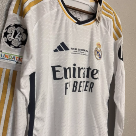 Shirt Real Madrid 23-24 Home Final London Champions League Long Sleeve