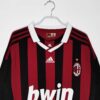 Shirt Ac Milan 2009/10 Home Jersey Long sleeve Men’s Retro Soccer Football - Image 4