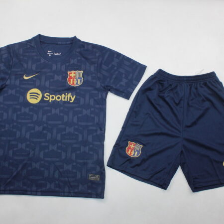 Shirt Fc Barcelona 2024-25 Kids 125th Kit Football