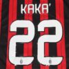 Shirt Ac Milan 2013-14 Home Kaká #22 Champions League Men's Retro - Image 2