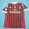 Shirt Ac Milan 2011-12 Home INZAGHI #9 Champions League Men's Retro Football - Image 2