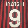 Shirt Ac Milan 2011-12 Home INZAGHI #9 Champions League Men's Retro Football - Image 3