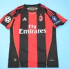 Shirt Ac Milan 2010-2011 Home Ibrahimovic #11 Champions League Men’s Retro - Image 5