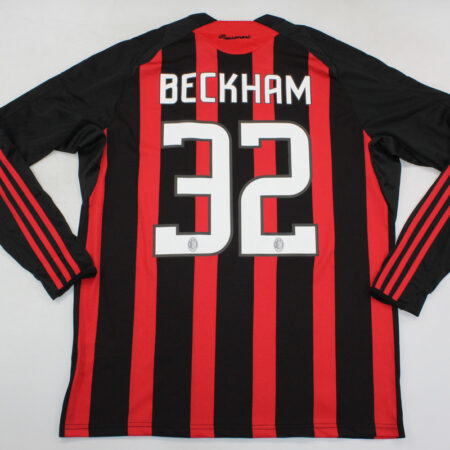 Shirt Ac Milan 2008/09 Home Beckham #32 Long-Sleeve Men’s Retro Soccer Football