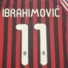 Shirt Ac Milan 2011-12 Home Ibrahimović #11 Champions League Men's Retro - Image 4