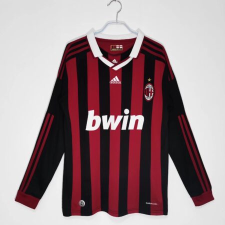 Shirt Ac Milan 2009/10 Home Jersey Long sleeve Men’s Retro Soccer Football