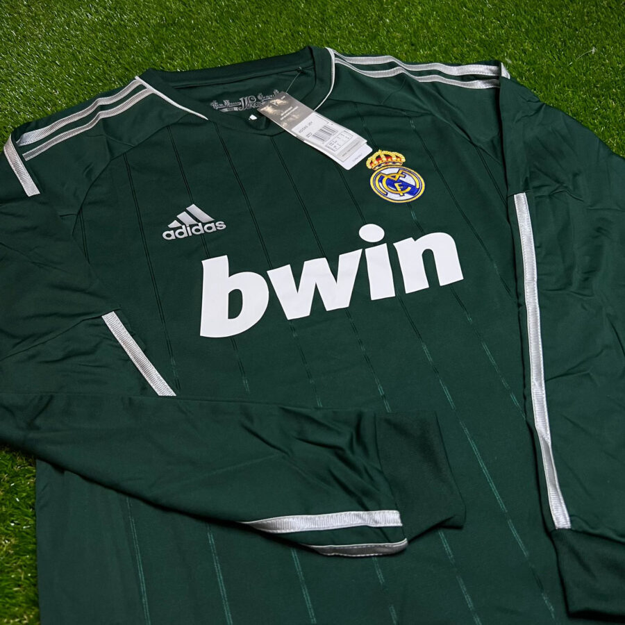 Shirt Real Madrid 2012-13 Third Long Sleeve Away Green Men's