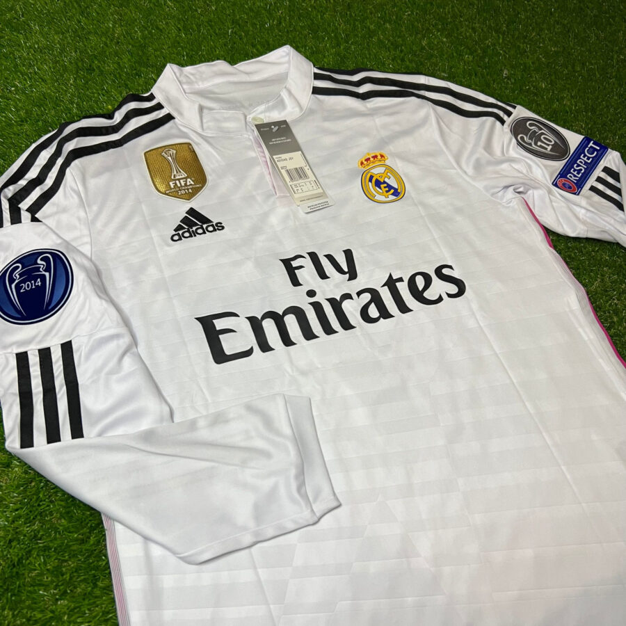 Shirt Real Madrid 2014-15 Home Long Sleeve Champions League Men's