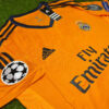 Shirt Real Madrid 2013-14 Third Champions League Orange Men's - Image 4