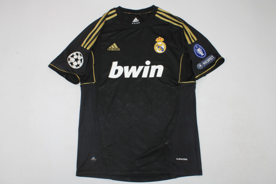 Shirt Real Madrid 2011-12 Away Champions League Black Men's Retro