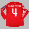 Shirt Real Madrid 2011-12 Third Long Sleeve Champions League Red Men's - Image 8