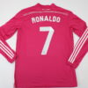 Shirt Real Madrid 2014-15 Away Long Sleeve Champions League Pink - Image 3