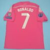 Shirt Real Madrid 2014-15 Away Champions League Pink Men's - Image 3