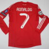 Shirt Real Madrid 2011-12 Third Long Sleeve Champions League Red Men's - Image 3