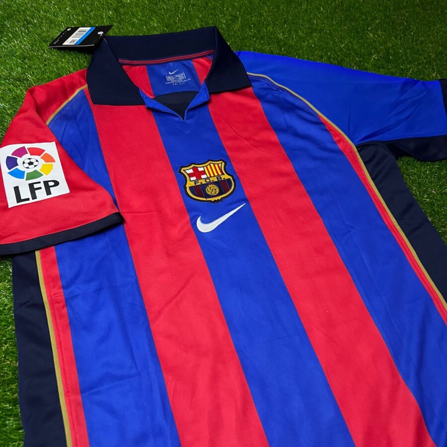 Shirt Fc Barcelona 01-02 Home Retro Men's Soccer Football