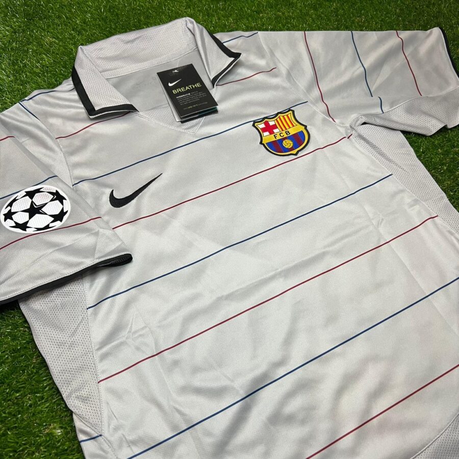 Shirt Fc Barcelona 03-04 Away Champions League Football Retro