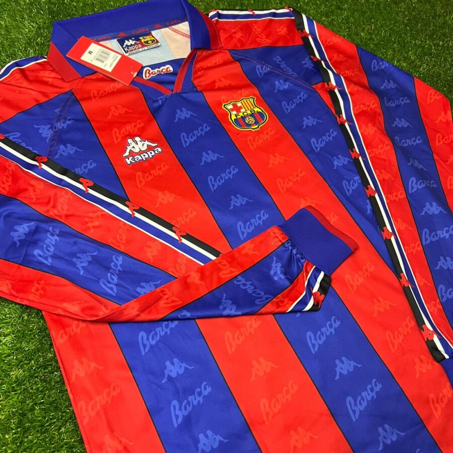 Shirt Fc Barcelona 1996-97 Home Long Sleeve Retro Men's