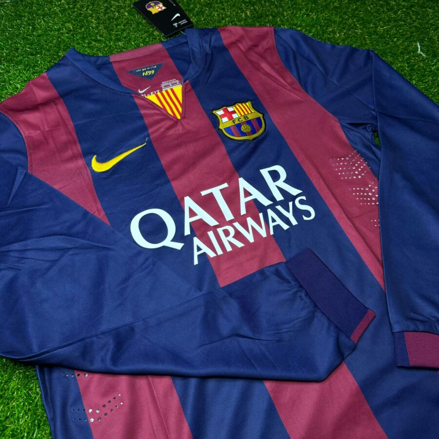 Shirt Barcelona 14-15 Home Long Sleeve Men's Football