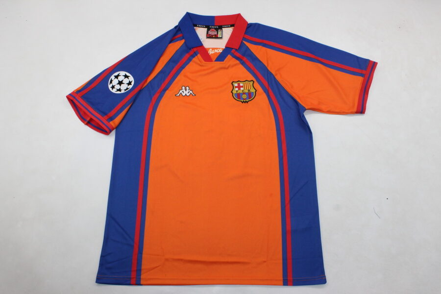 Shirt Fc Barcelona 98 Away Champions League Retro Men's Football