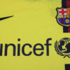 Shirt Fc Barcelona 08-09 Away Long Sleeve Yellow Retro - Image 5