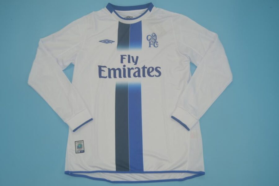 Shirt Chelsea 03-05 Away Long Sleeve White Men's