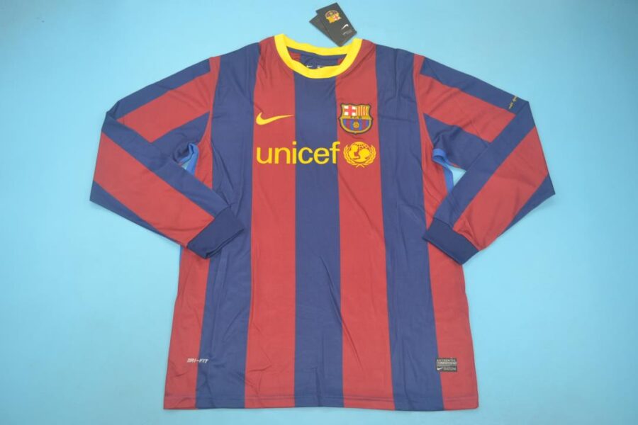 Shirt Fc Barcelona 10-11 Home Long Sleeve Men's Retro