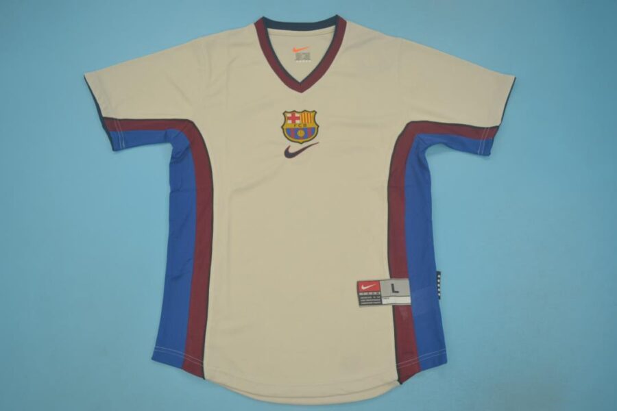 Shirt Fc Barcelona 99-00 Away Grey Retro Men's Football