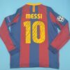 Shirt Barcelona 10-11 Home Long Sleeve UCL Final London - Image 5