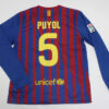 Shirt Barcelona 2011-12 Home Long Sleeve Men's Retro - Image 3