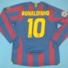 Shirt Barcelona 05-06 Home Long Sleeve Champions League Final 2006 - Image 3