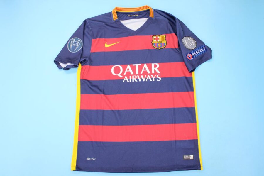 Shirt Fc Barcelona 15-16 Home Champions League Football