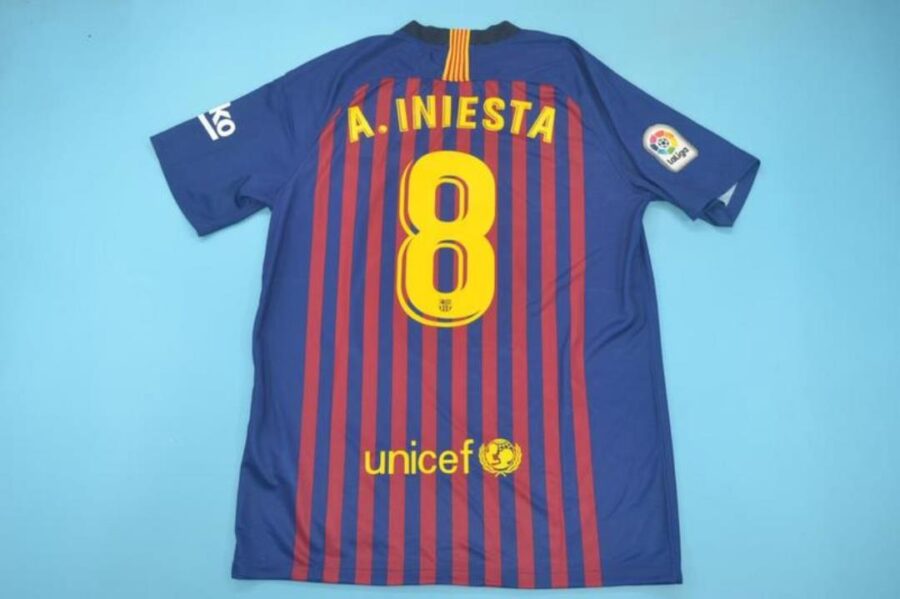 Shirt Fc Barcelona 18-19 Home INIESTA last match Men's