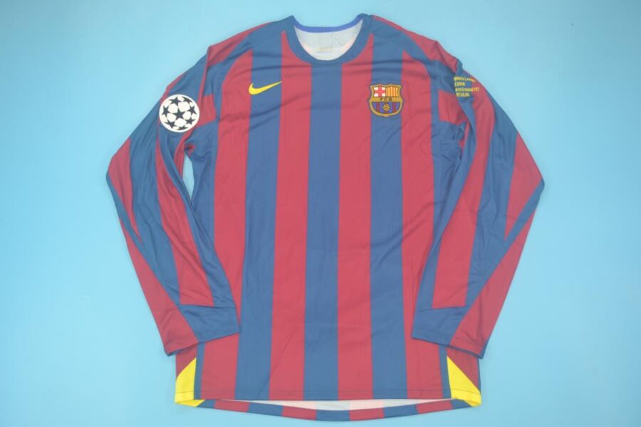 Shirt Barcelona 05-06 Home Long Sleeve Champions League Final 2006