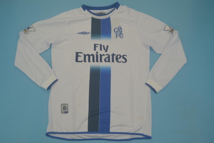 Shirt Chelsea 03-05 Away Long Sleeve With Patch Men's