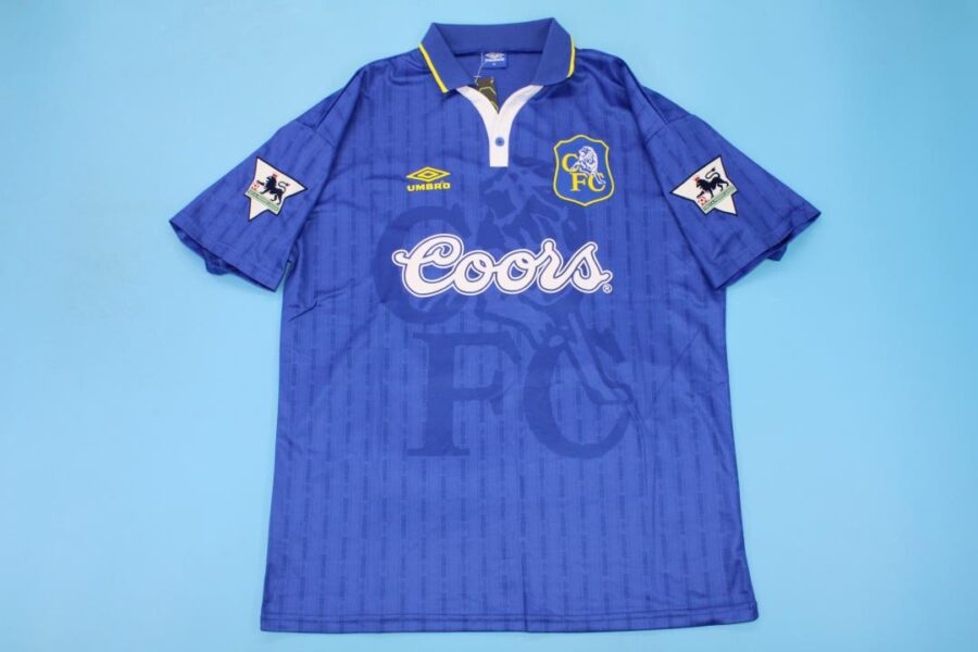 Shirt Chelsea 97-98 Home With Patch Men's Football Retro