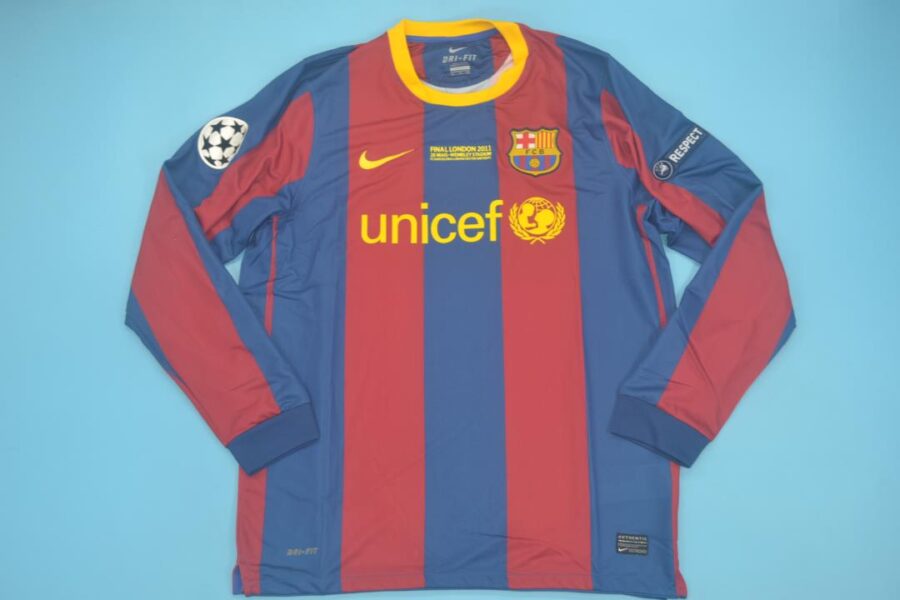 Shirt Barcelona 10-11 Home Long Sleeve UCL Final London