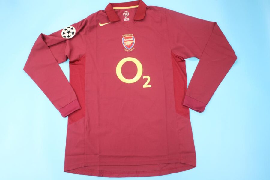 Shirt Arsenal 05-06 Home Long Sleeve Champions League