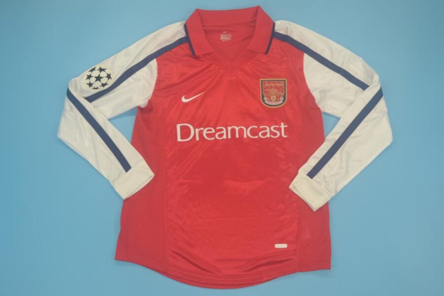 Shirt Arsenal 2000-02 Home Long Sleeve Champions League